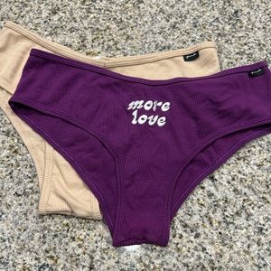 set of 2 PINK VS cheeky hipster bikini panties